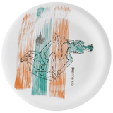 Wandteller Nude H 46 cm | Meissen Unikate