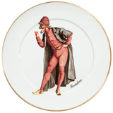 Wandteller Pantalone, Ø 33 cm, limitiert | Meissen Figuren-Edition Italienische Komödie