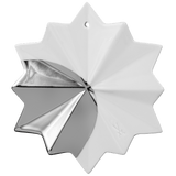 Weihnachtsstern, Platinpunkt, H 10 cm | Meissen Zweigschmuck Weihnachtskollektion