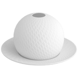 Windlicht, Biskuit Weiß, H 0 cm | Accessoires Meissen Wellenspiel Relief