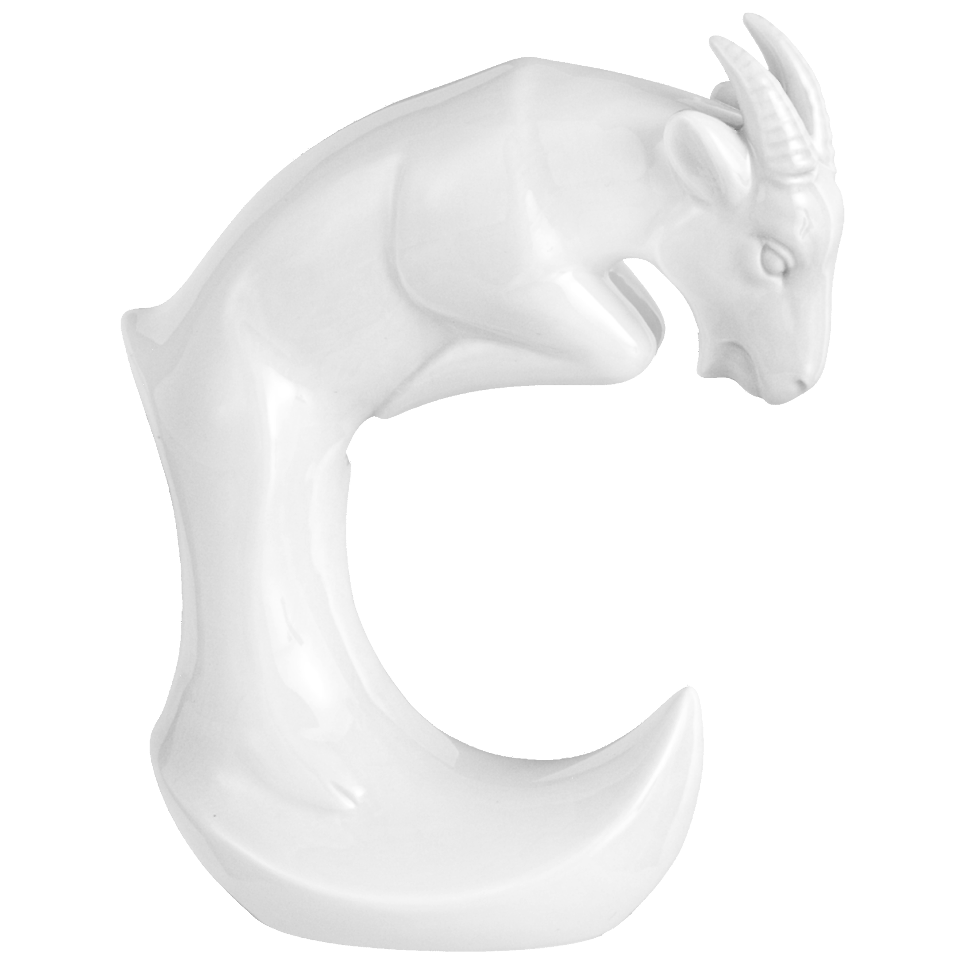Ziege, Weiß, H 12,5 cm | Meissen Figuren Chinesisches Jahrestier 000001 - 83657 - Meissen Weimar
