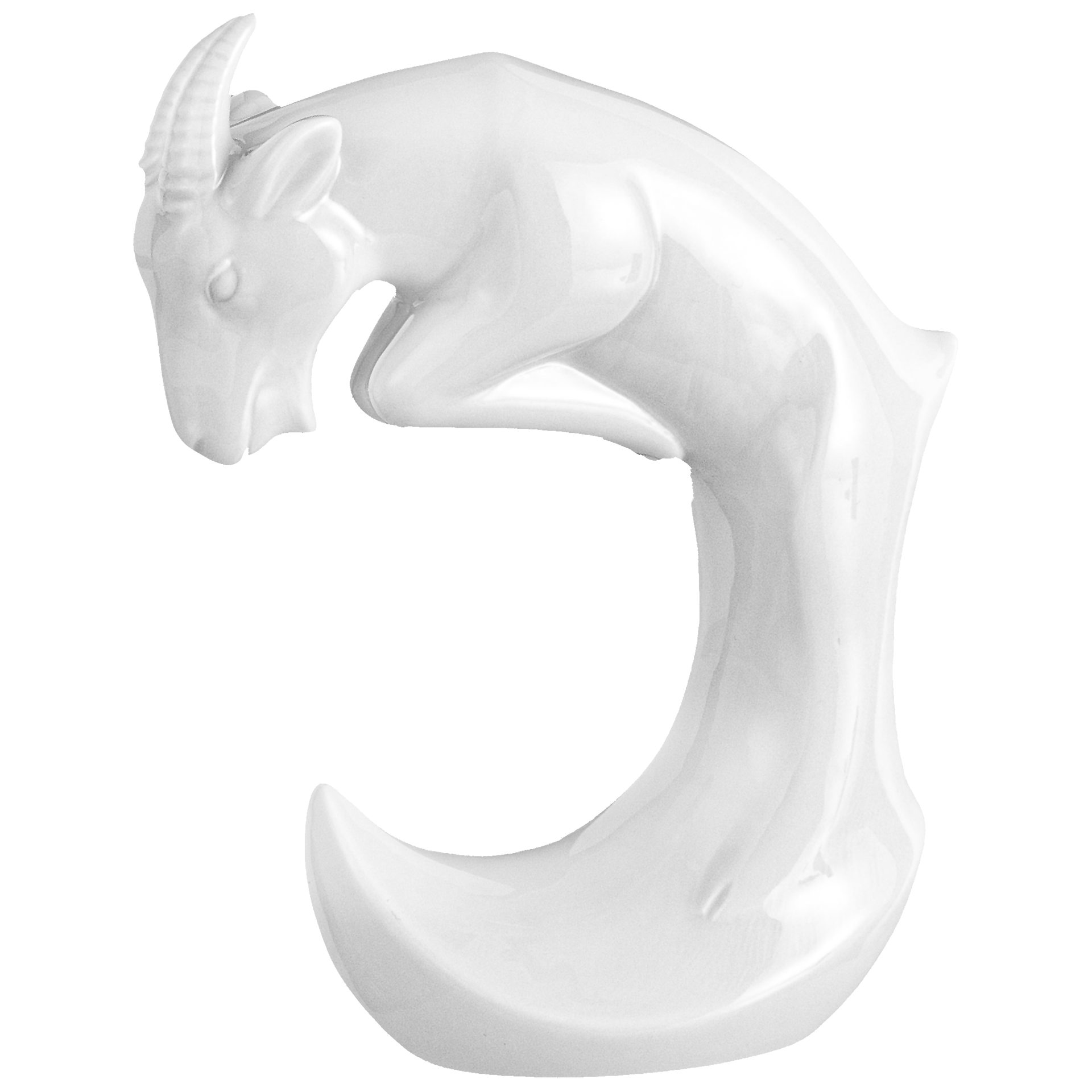 Ziege, Weiß, H 12,5 cm | Meissen Figuren Chinesisches Jahrestier 000001 - 83657 - Meissen Weimar