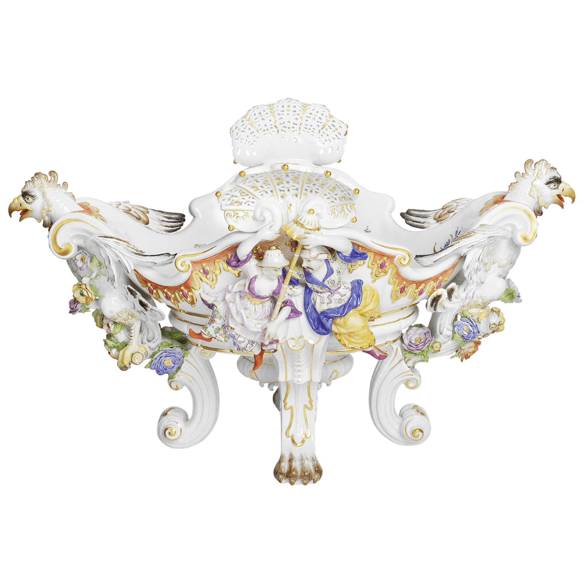 Zitronenkorb handbemalt, H 35 cm | Meissen Exklusiv - Kollektion 908780 - 80581 - Meissen Weimar