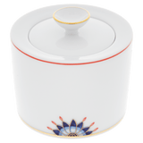 Zuckerdose, Blütenknospen, Blütenzweige, H 7,5 cm | Meissen No. 41 Noble Blue