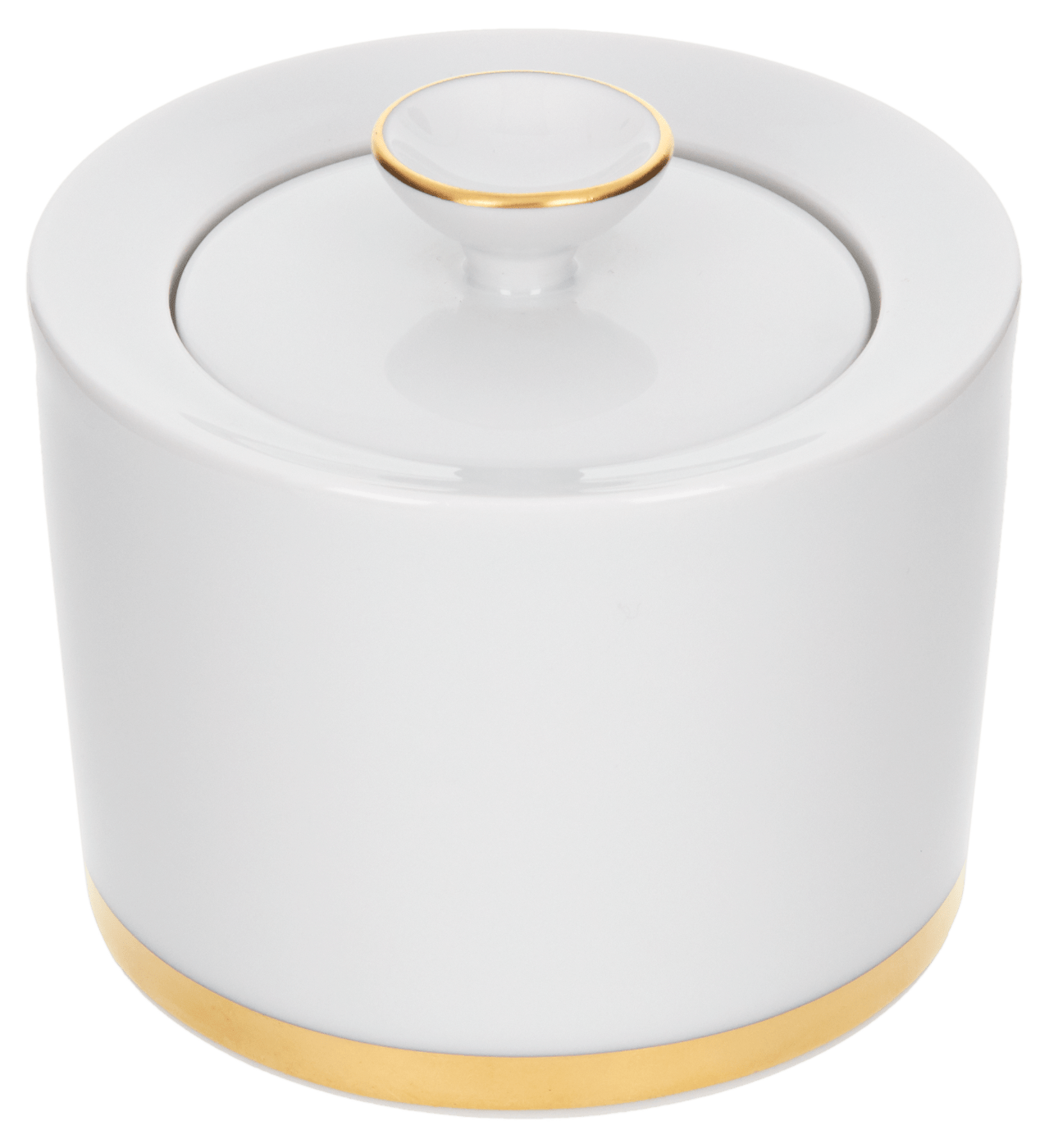 Zuckerdose, Schwertermedaillion, Goldband, H 7,5 cm | Meissen No.41 Swords Luxury Gold 99a410 - 41823 - Meissen Weimar