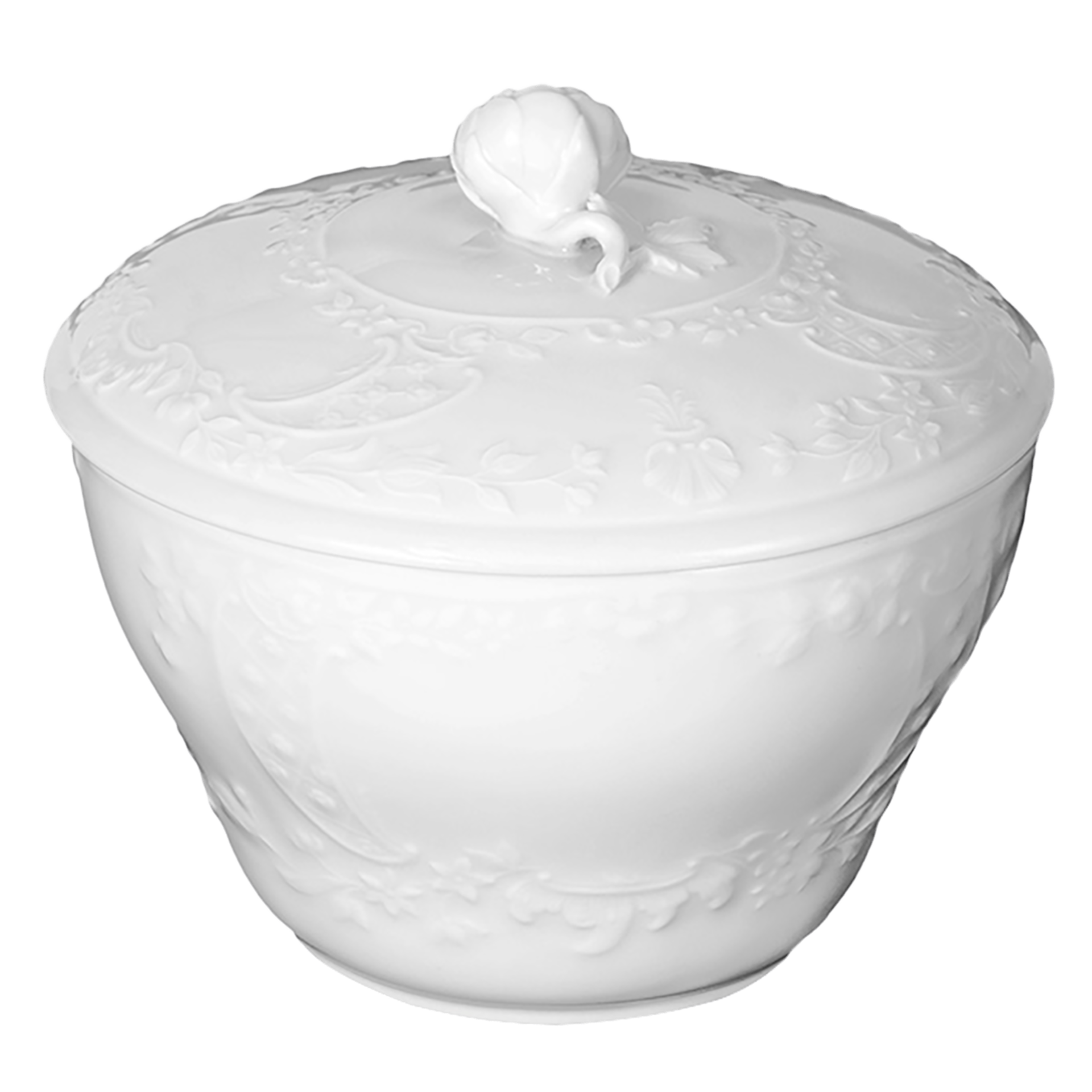 Zuckerdose, Weiß, H 11 cm | Meissen Kollektion Markenzeichen 000001 - 03824 - Meissen Weimar